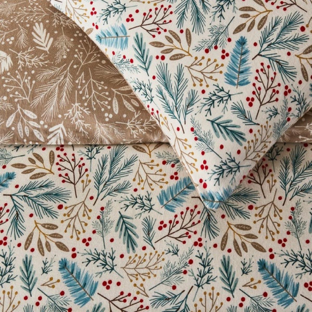 Winter Berries Brushed Cotton Duvet Cover & Pillowcase Set – image 3