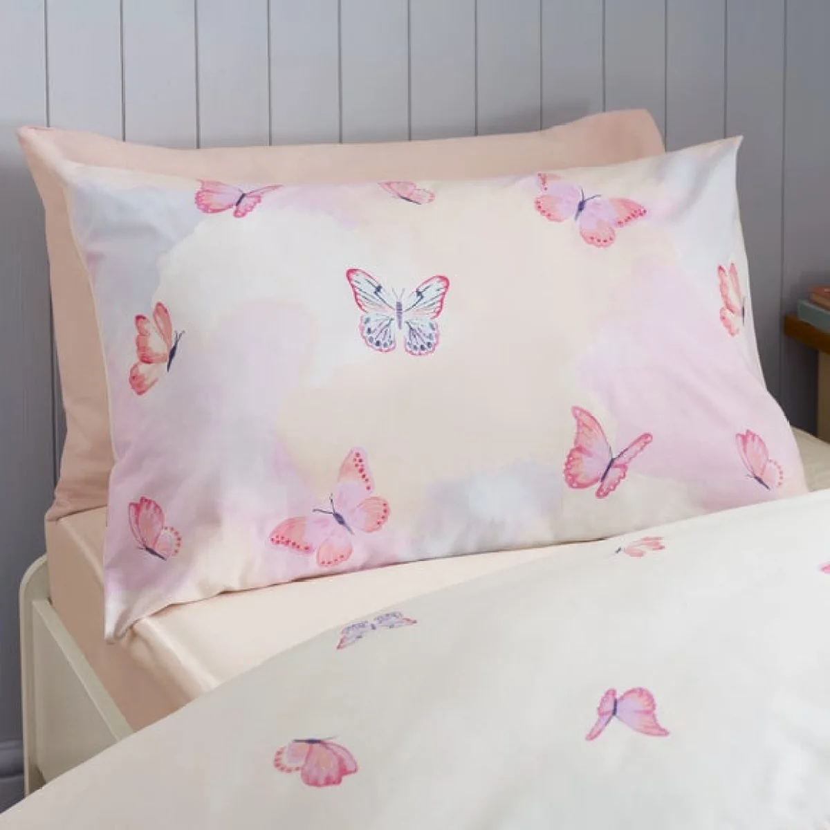 Catherine Lansfield Ombre Butterflies Duvet Cover & Pillowcase Set – image 3