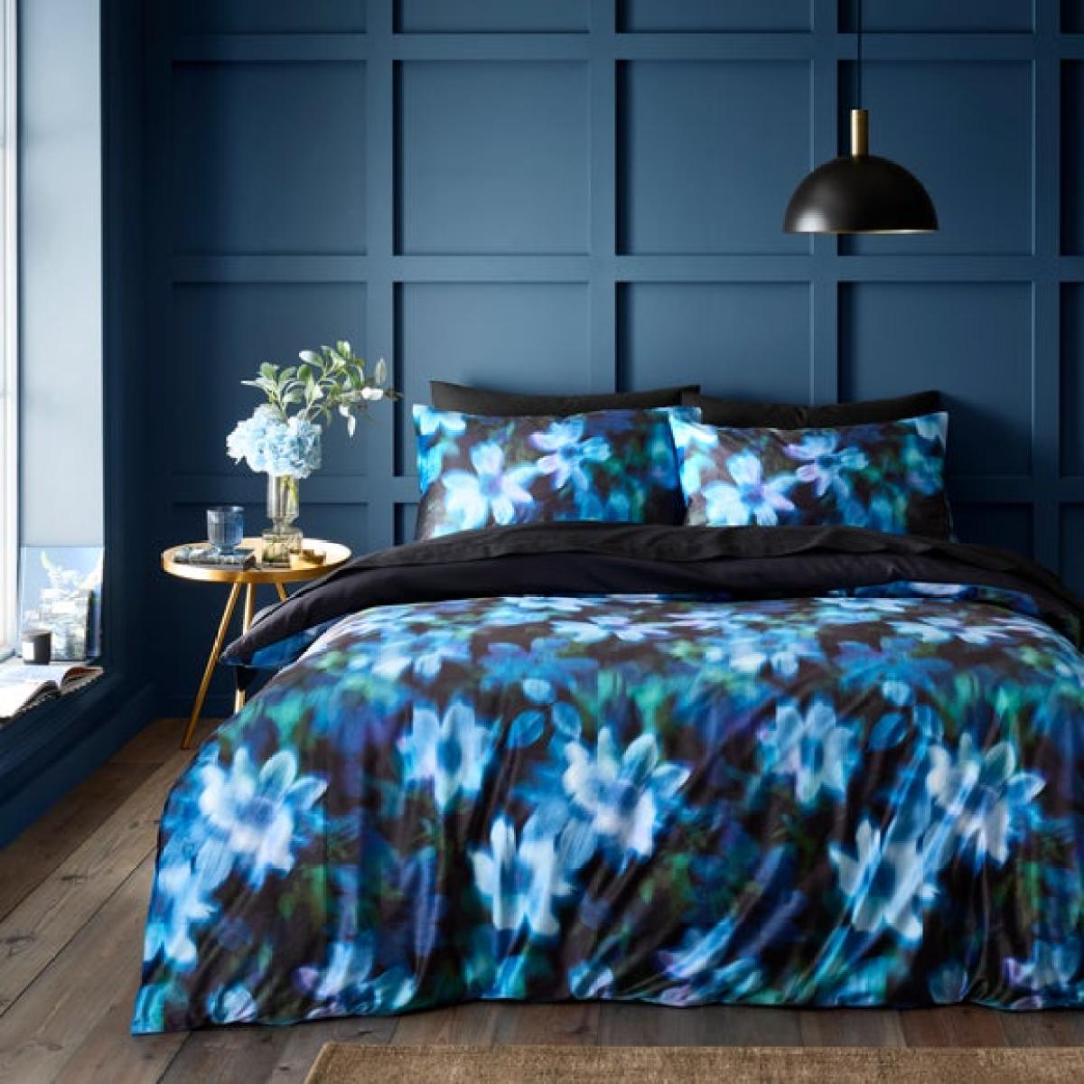 Palm House Ditsy Velour Duvet Cover & Pillowcase Set – image 1