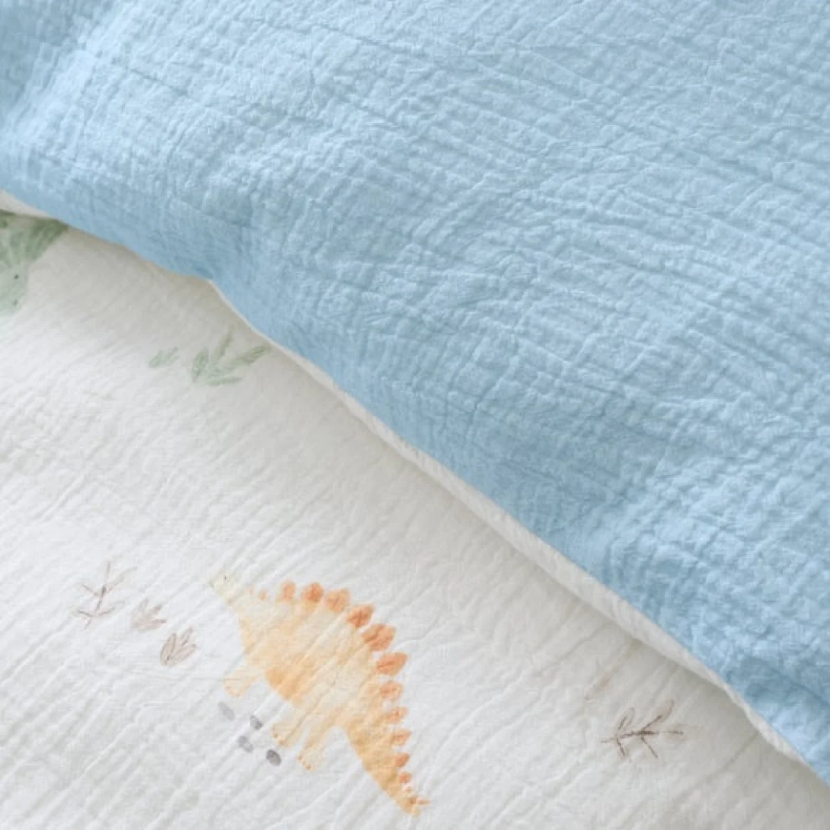 Dinosaur Cotton Muslin Quilt Cover & Pillowcase Set – image 4