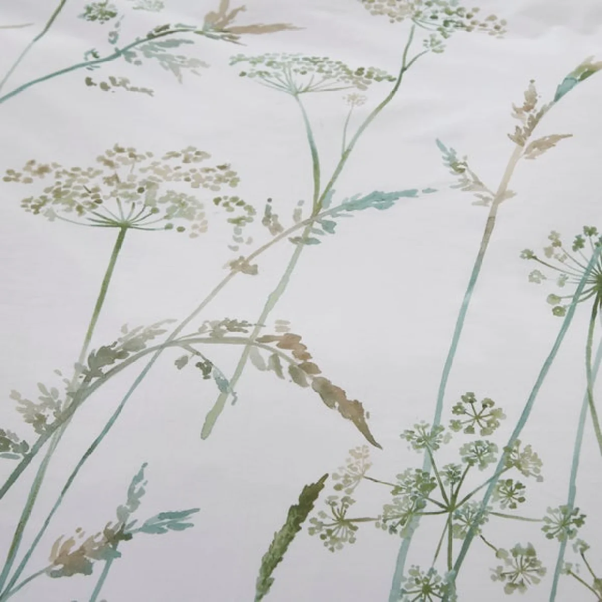 Dorma Purity Meadow Powder Green 100% Cotton Duvet Cover & Pillowcase Set Powder Green – image 5