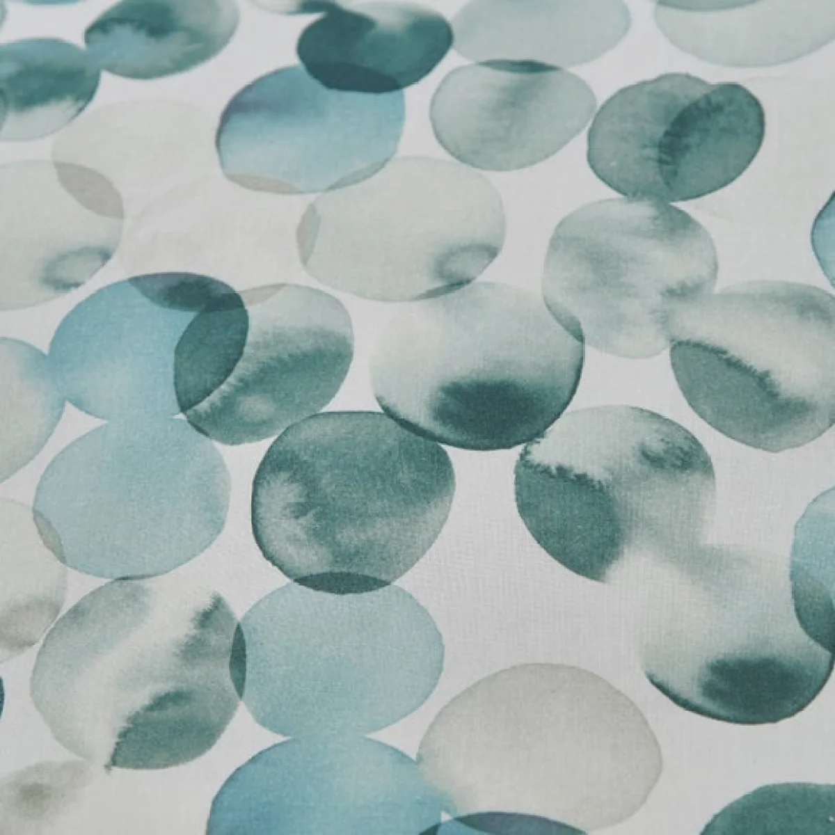 Watercolour Circles Teal Duvet Cover and Pillowcase Set Green/White – image 6