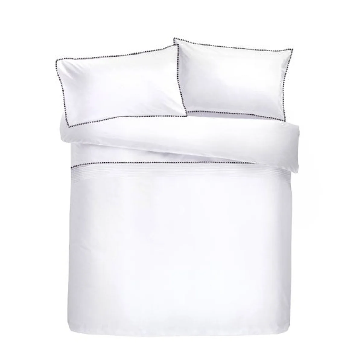 Pom Pom Duvet Cover and Pillowcase Set Grey Grey – image 3