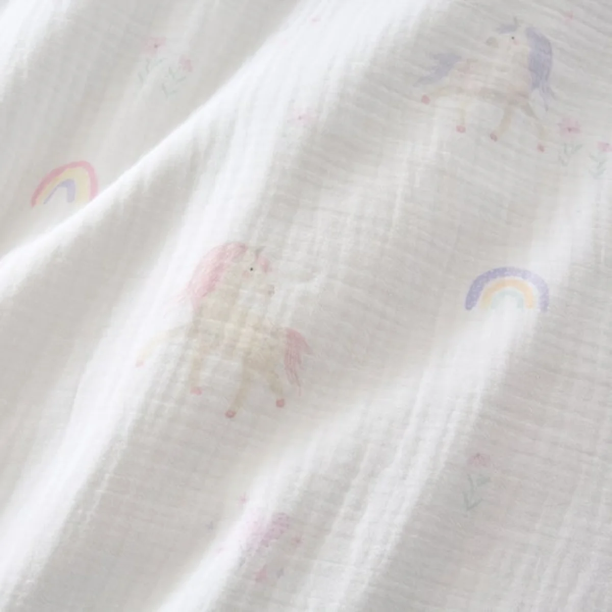 Unicorn Cotton Muslin Quilt Cover & Pillowcase Set – image 4