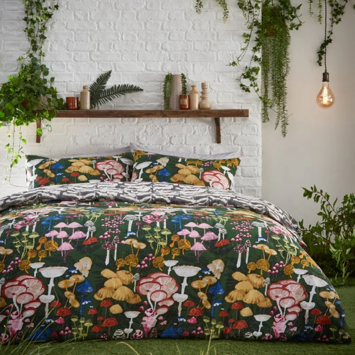 furn. Amanita Duvet Cover Set Redwood Redwood – image 3