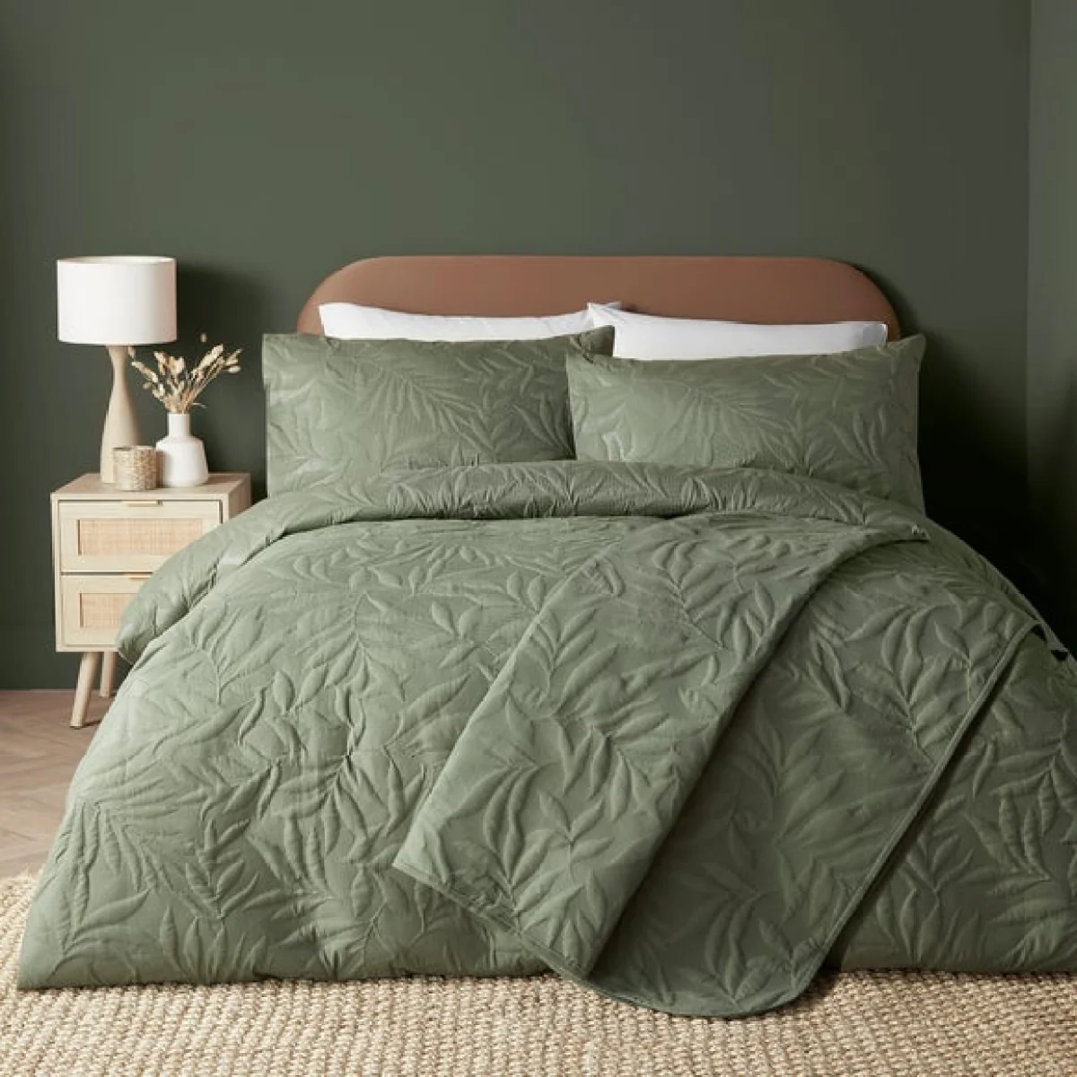 Luana Duvet Cover and Pillowcase Set White White – image 5