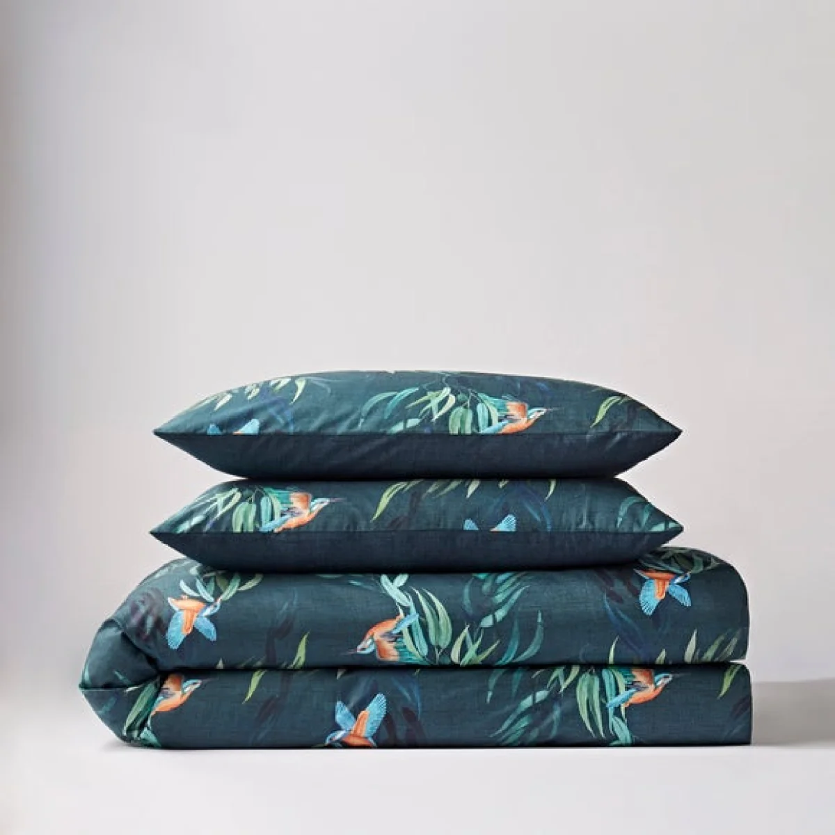Kingfisher Duvet Cover and Pillowcase Set Blue – image 4