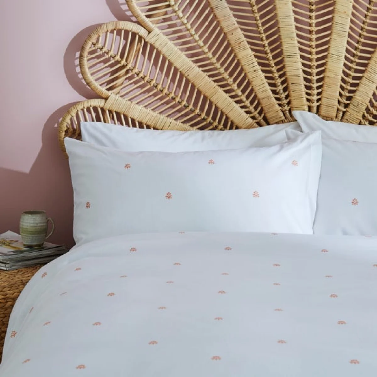 Maeva Tile Print Duvet Cover Set Orange – image 4