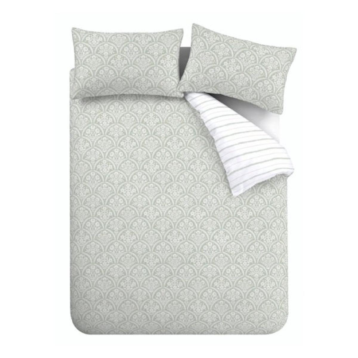 Bianca Scallop Floral Cotton Reversible Duvet Cover & Pillowcase Set – image 6