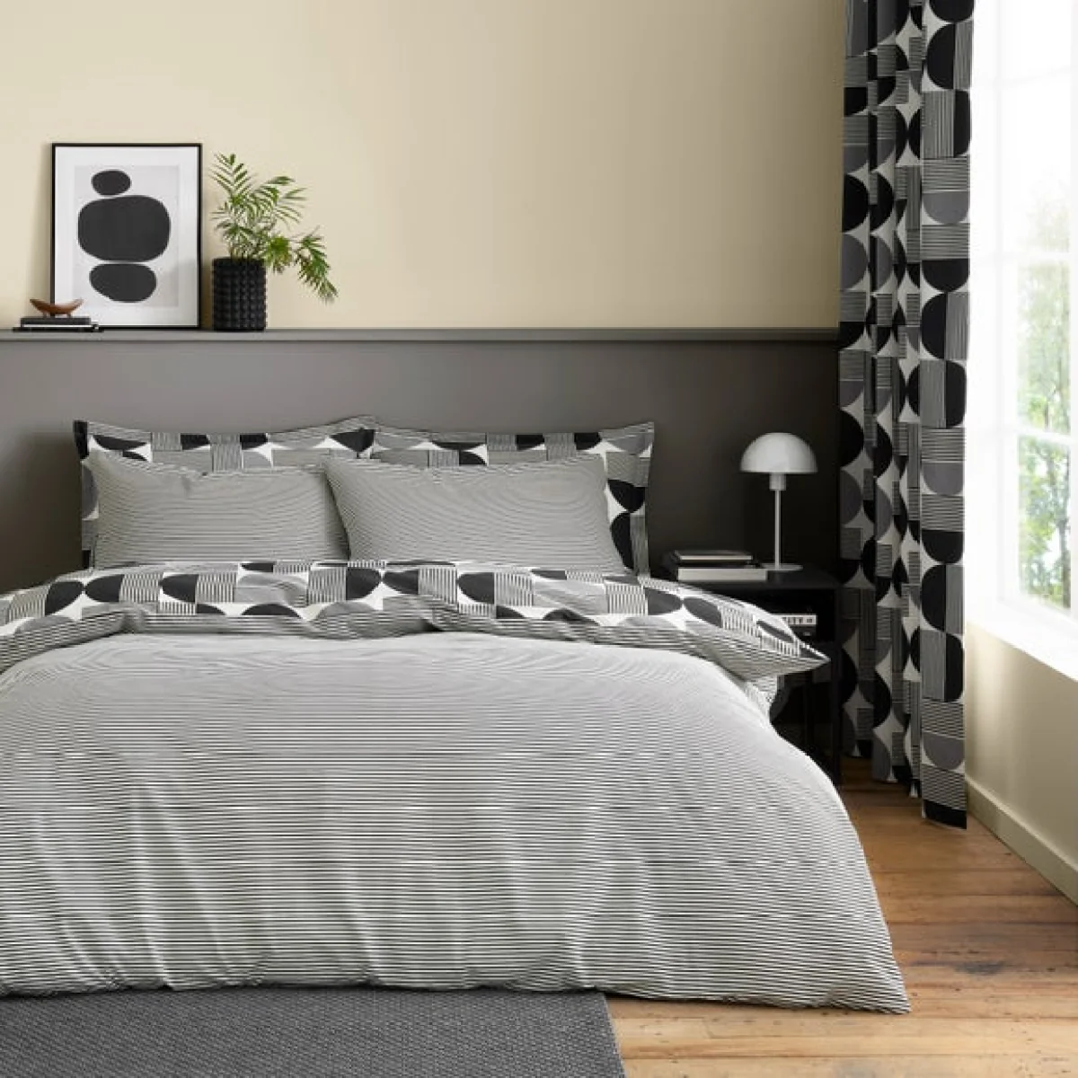 Bromley Modern Geo Navy Duvet Cover and Pillowcase Set Navy (Blue) – image 6