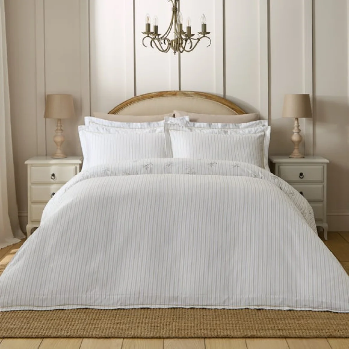 Dorma Abbotsford 100% Cotton Sateen Duvet Cover & Pillowcase Set – image 2