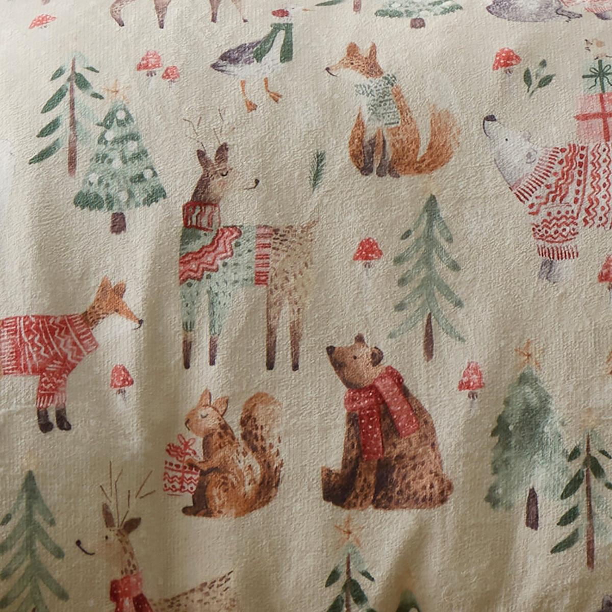 Christmas Wood Animals Duvet Cover & Pillowcase Set – image 3