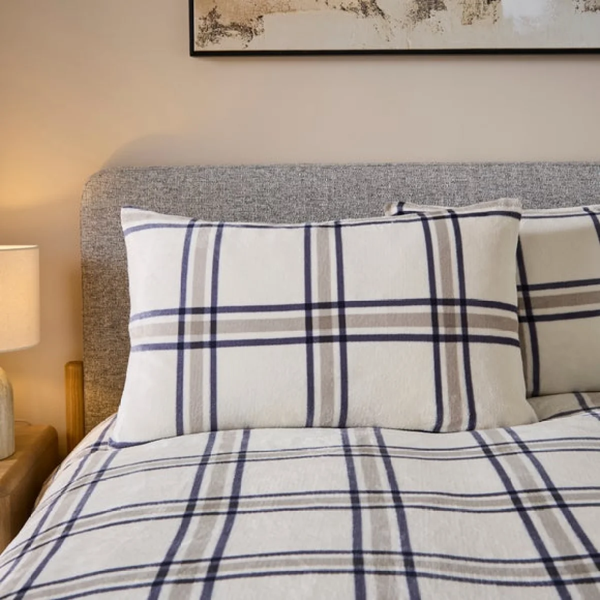 Maven Check Fleece Duvet Cover & Pillowcase Set – image 3