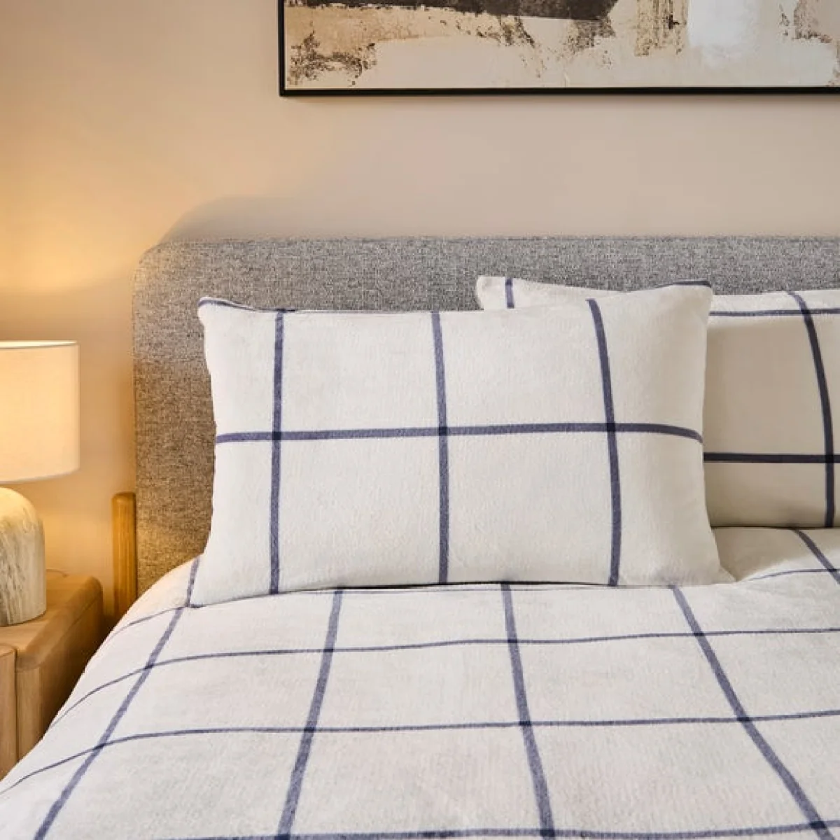 Maven Check Fleece Duvet Cover & Pillowcase Set – image 4