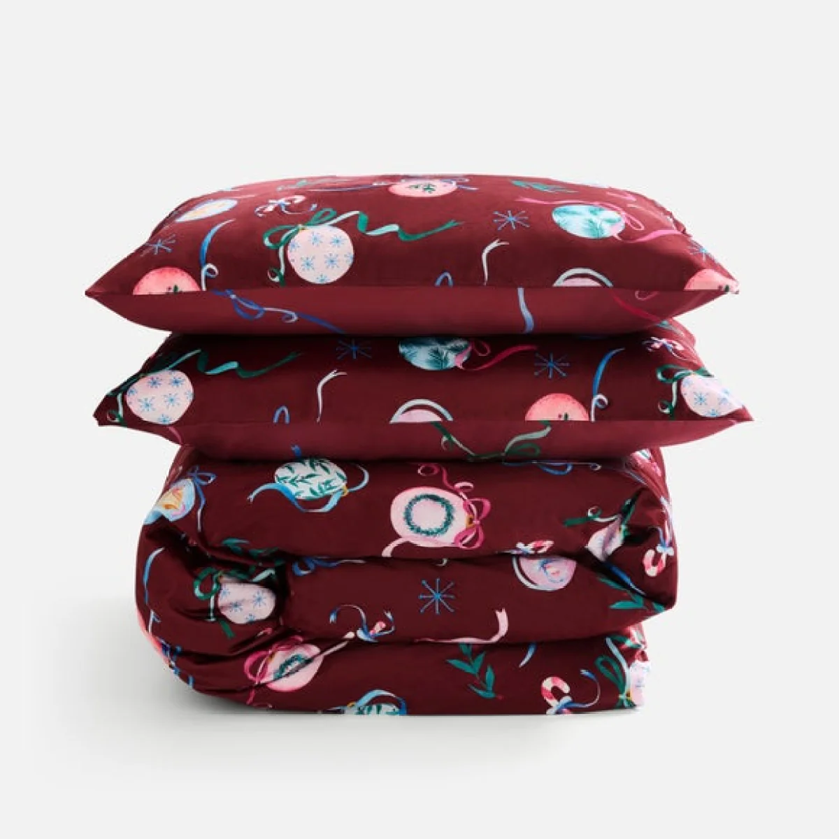 Baubles Velour Duvet Cover & Pillowcase Set – image 7