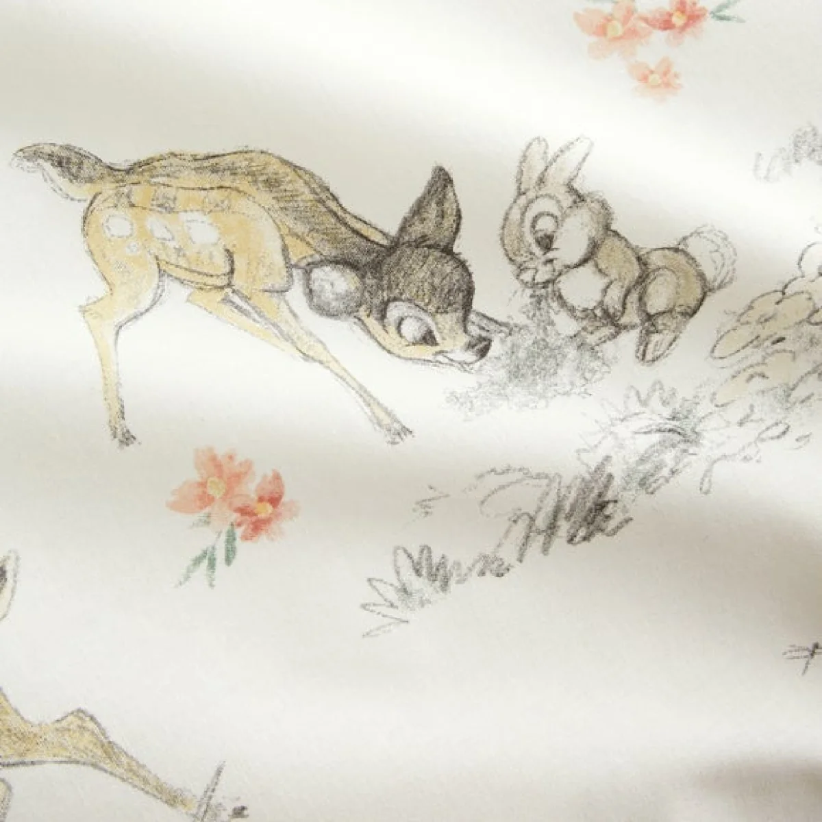 Bambi Duvet Cover and Pillowcase Set Natural – image 5