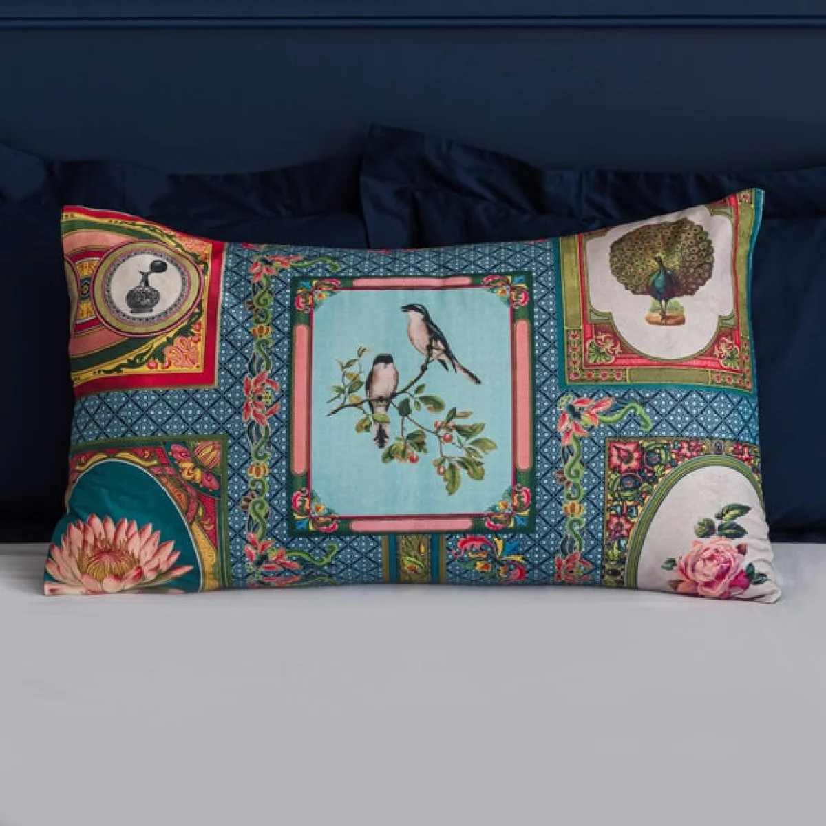 Merchants Bazaar Duvet Cover & Pillowcase Set Navy (Blue) – image 5