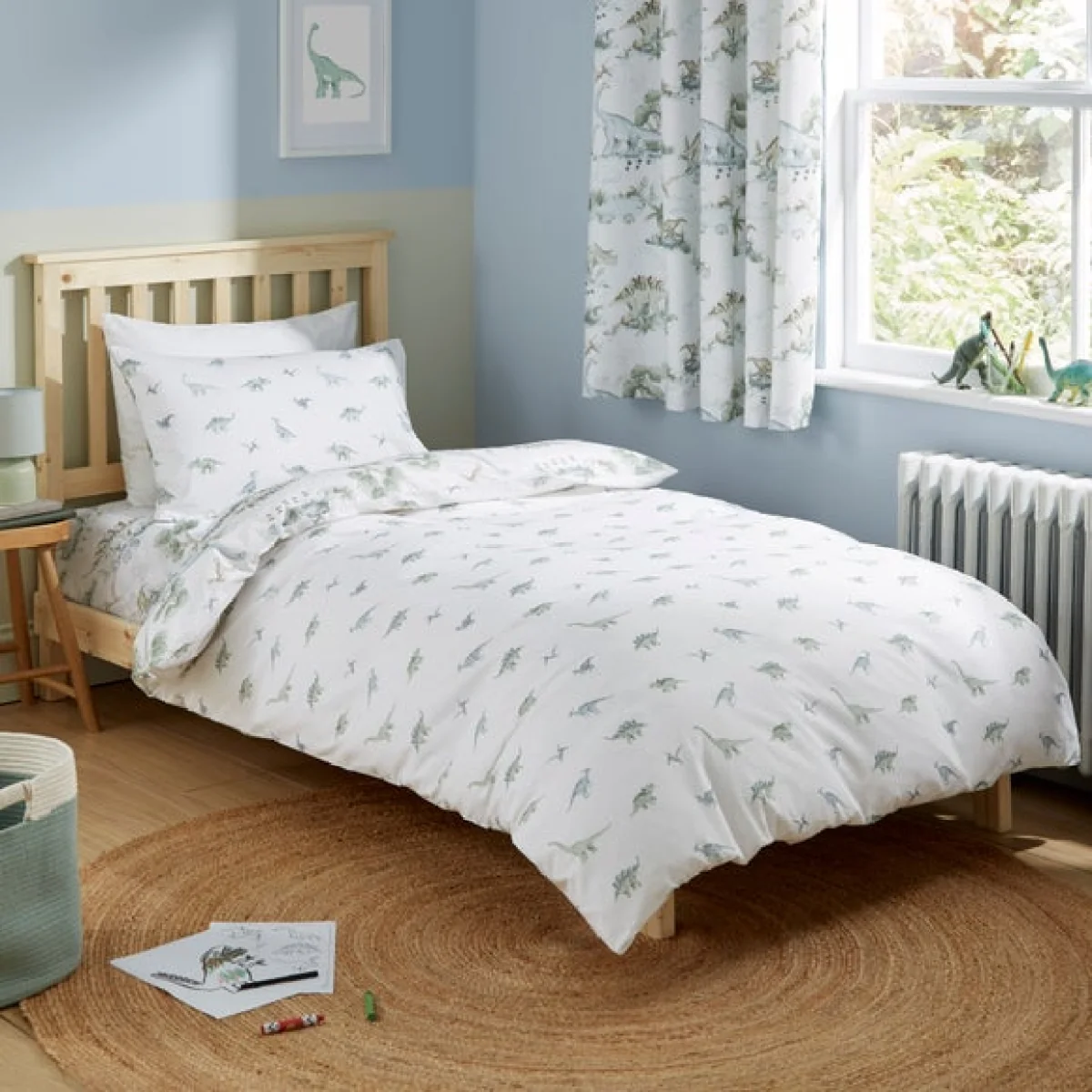 Roar and Explore 100% Cotton Quilt Cover and Pillowcase Set – image 6