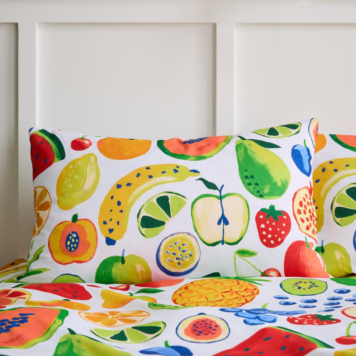 Fruits Reversible Duvet Cover and Pillowcase Set – image 2