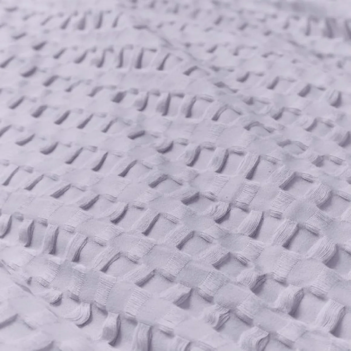 Emerson Waffle Duvet Cover and Pillowcase Set Lilac – image 3