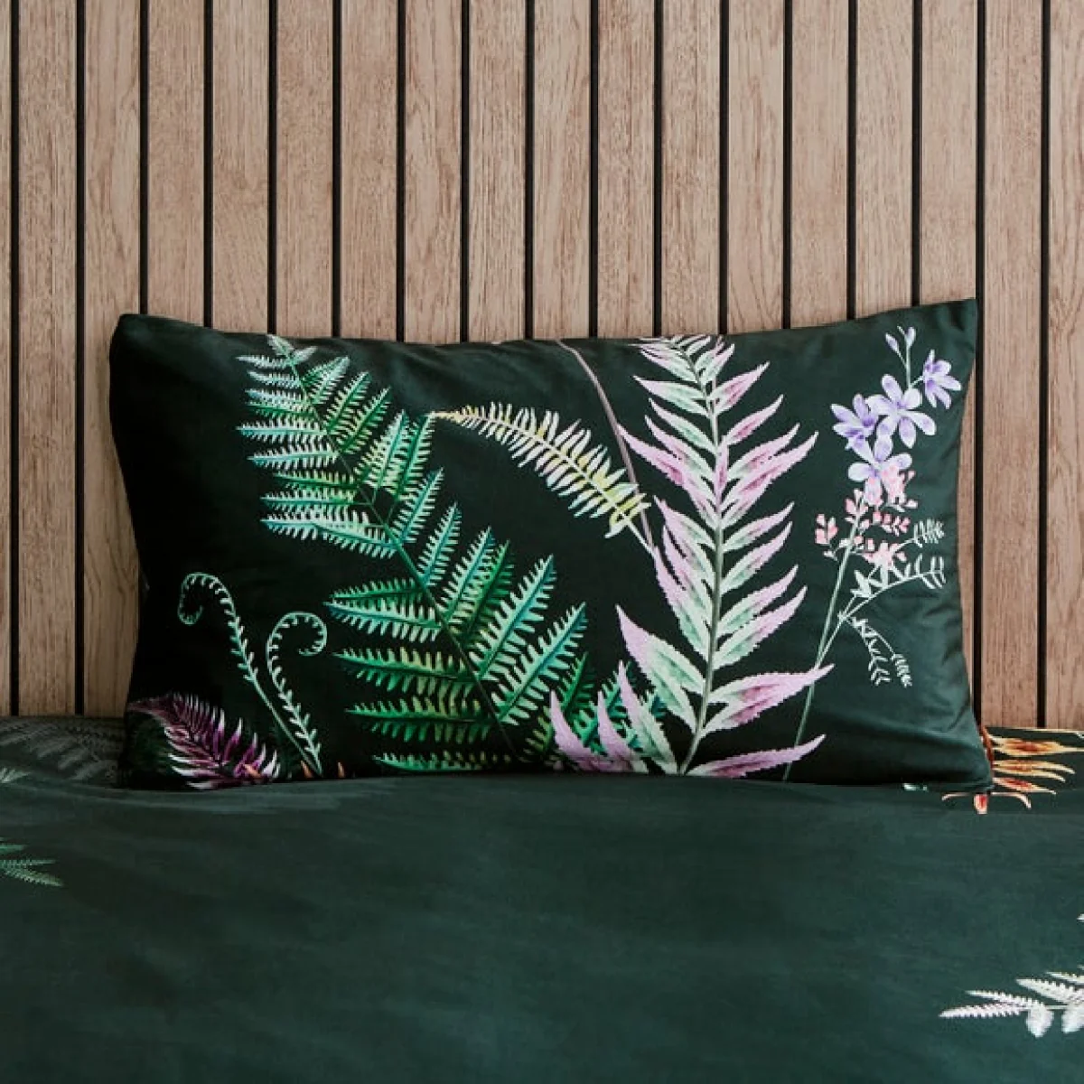 Rhapsody Green Fern Duvet Cover & Pillowcase Set Green – image 2