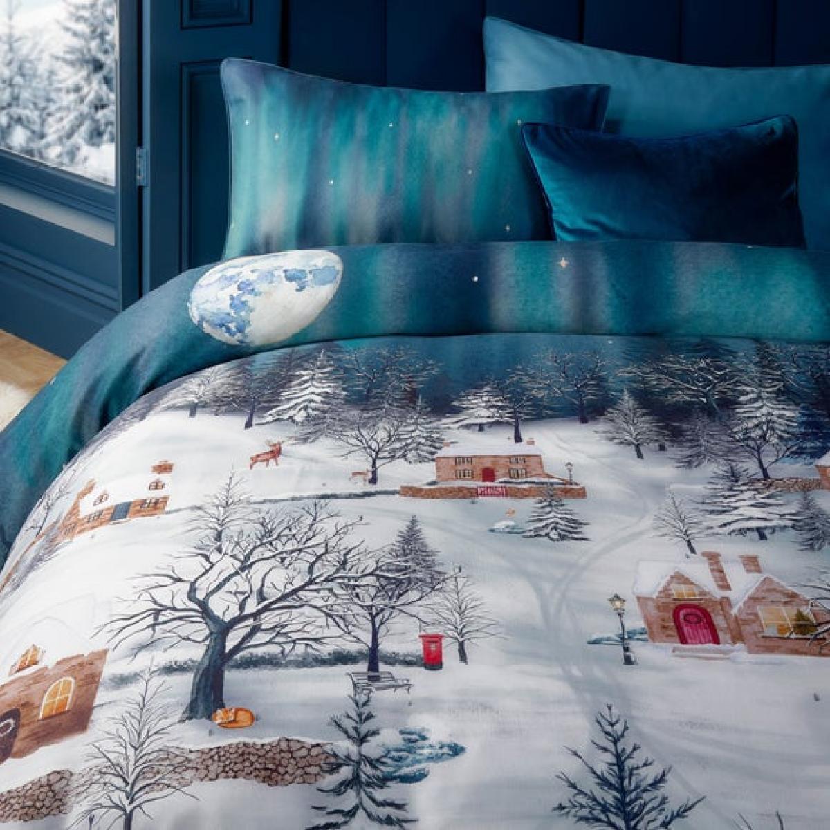 Riviera Starlight 100% Cotton Sateen Duvet Cover and Pillowcase Set – image 2