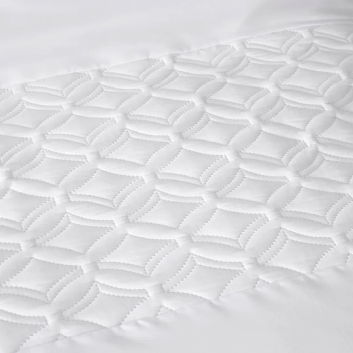 Skyler White Duvet Cover and Pillowcase Set White – image 4