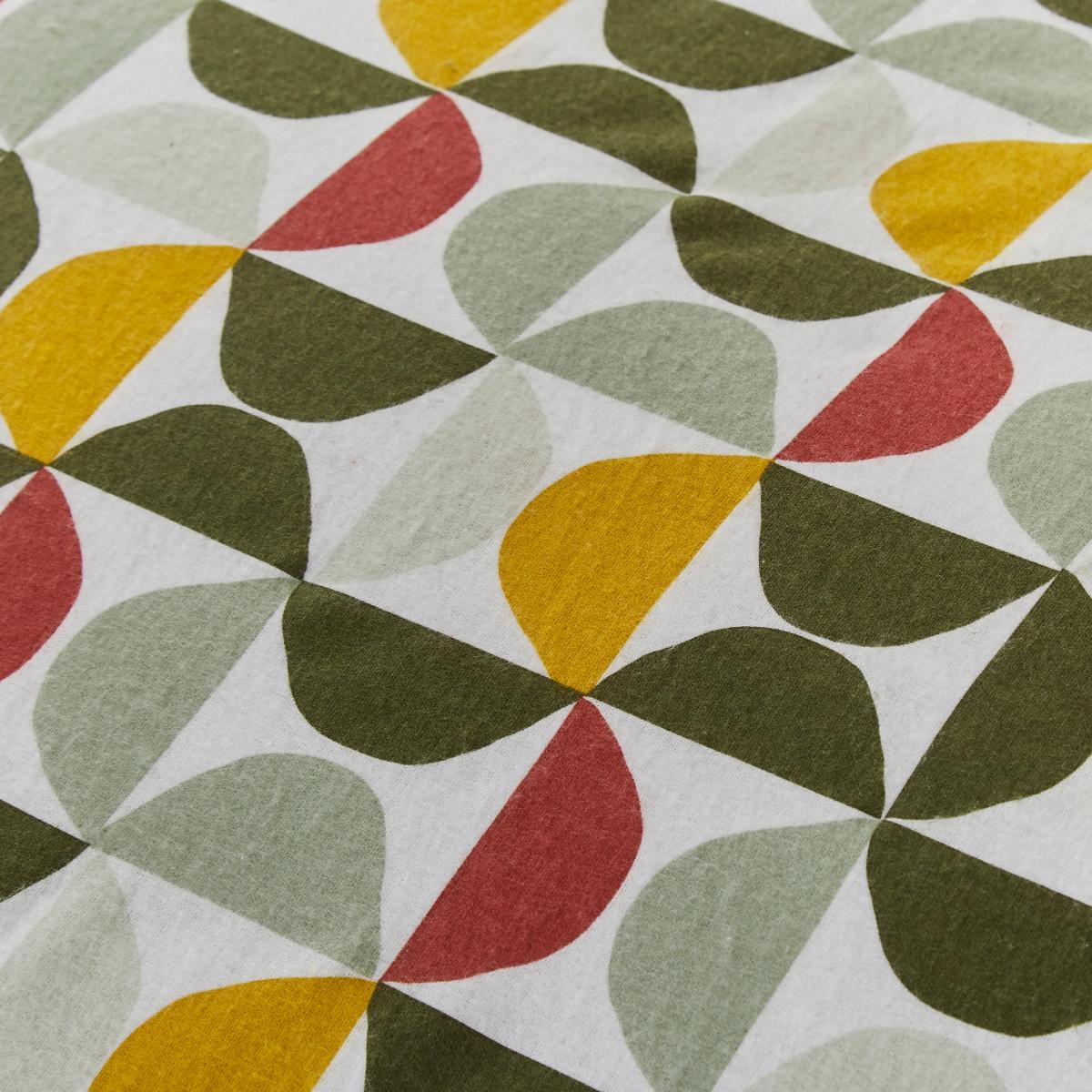 Modern Brushed Cotton Duvet Cover and Pillowcase Set MultiColoured – image 5