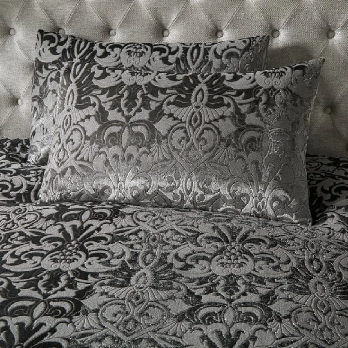 Firenza Duvet Cover and Pillowcase Set Slate Grey Slate (Grey) – image 3