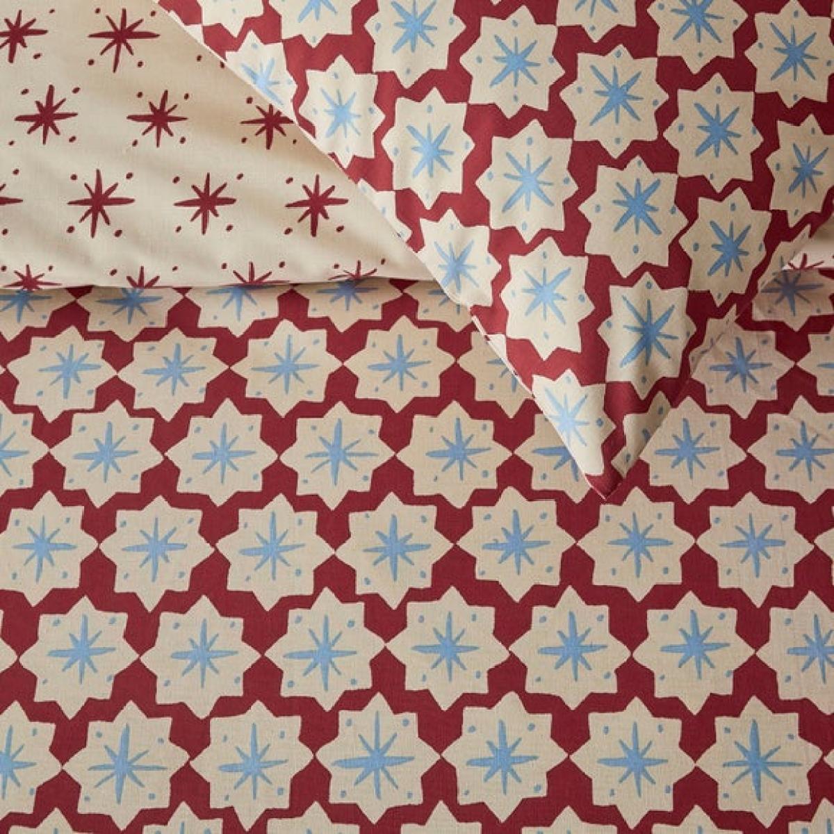 Crafted Christmas Star Quilt Cover and Pillowcase Set – image 3