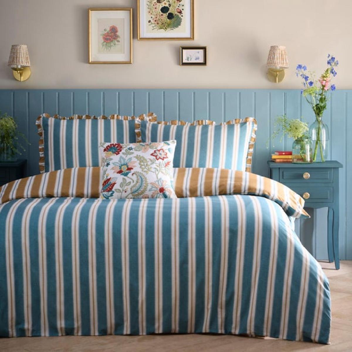 Appletree Eloise Stripe 100% Cotton Duvet Cover & Pillowcase Set – image 6