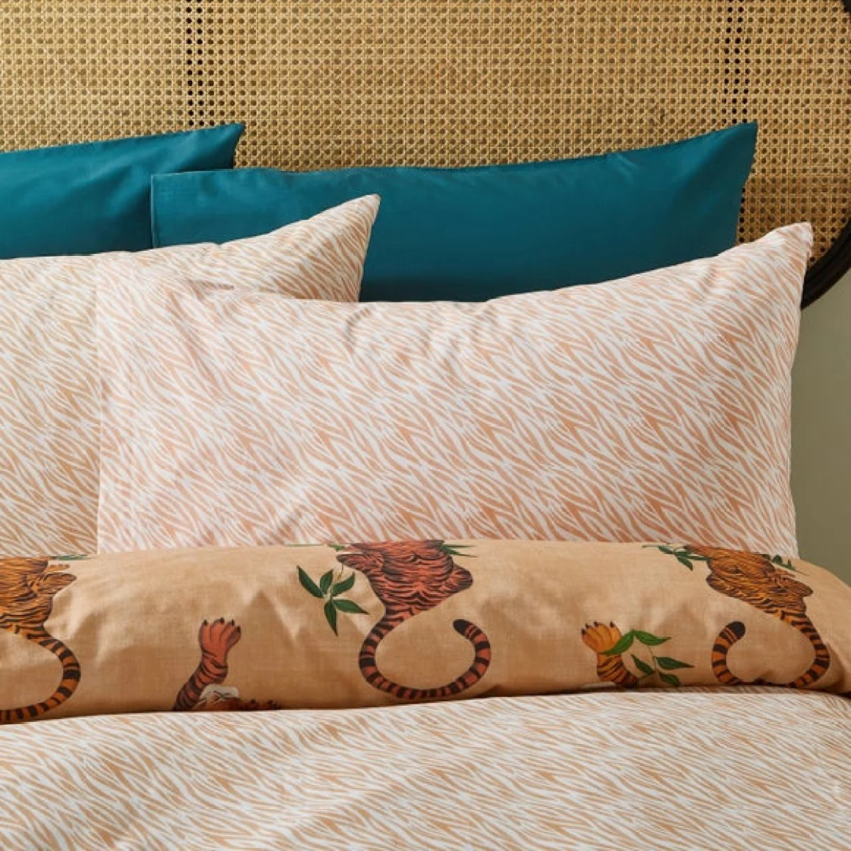 Tiger Foliage Duvet Cover Set Orange – image 4
