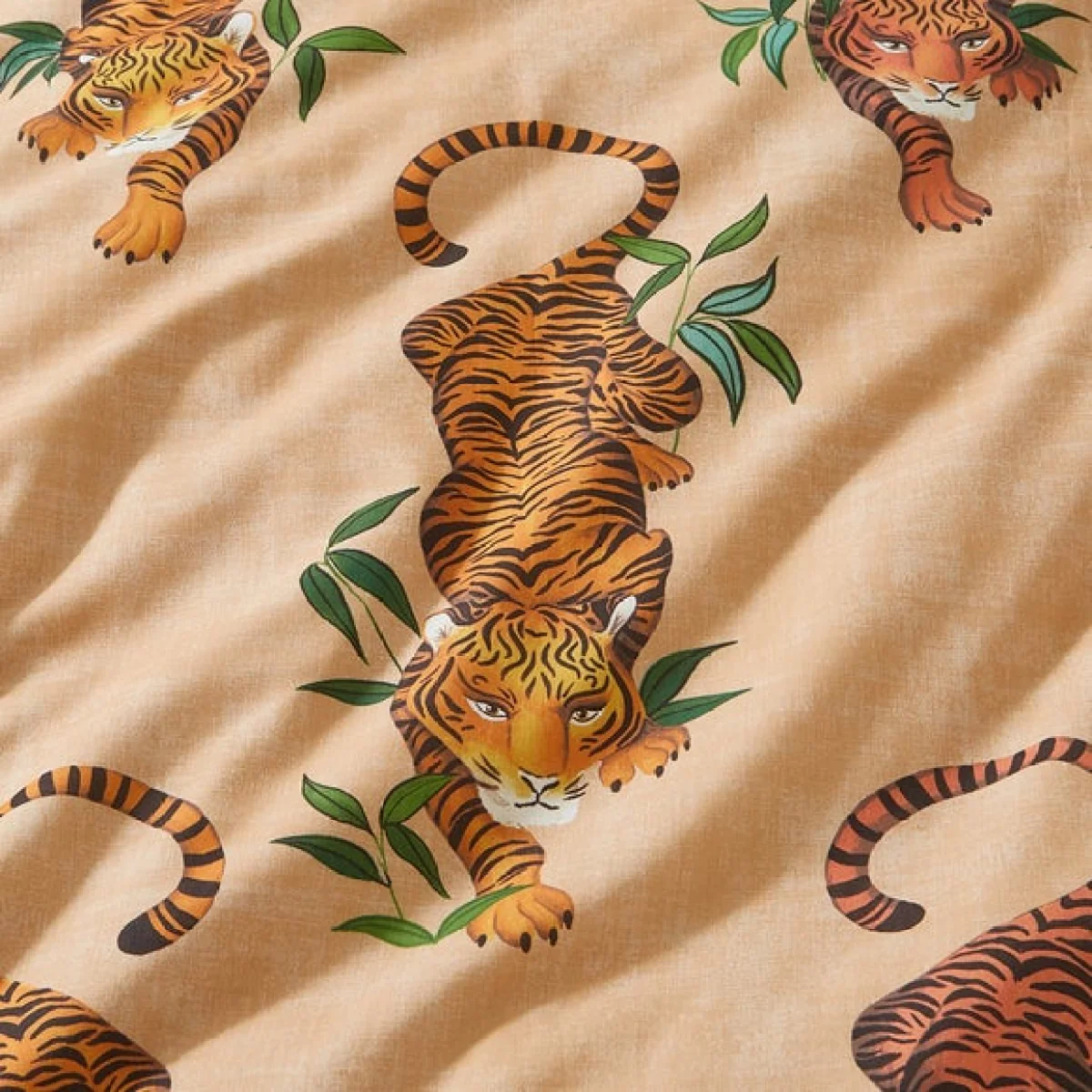 Tiger Foliage Duvet Cover Set Orange – image 5