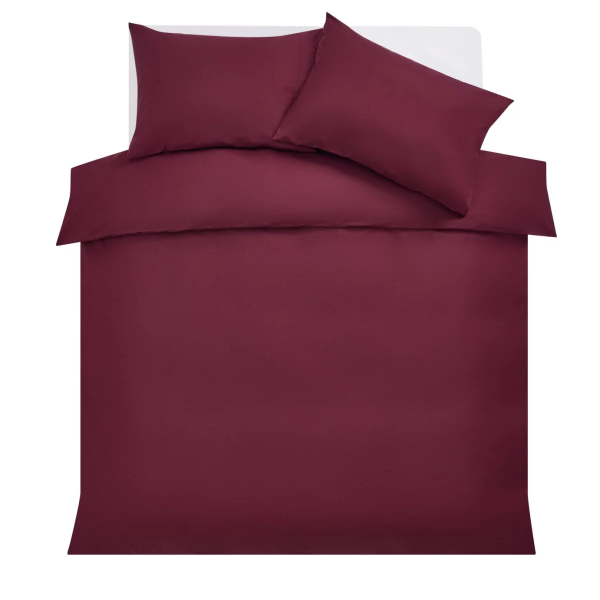 Habitat Cotton 200 TC Plain Burgundy Bedding Set - King size – image 5