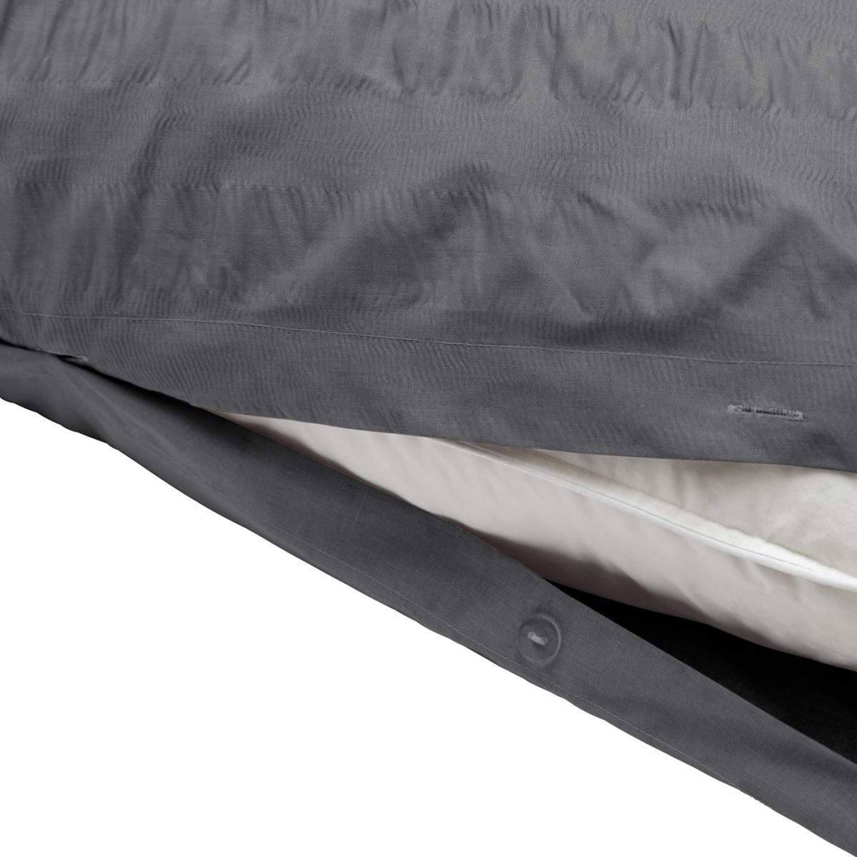 Habitat Wide Stripe Seersucker Grey Bedding Set - Single – image 5