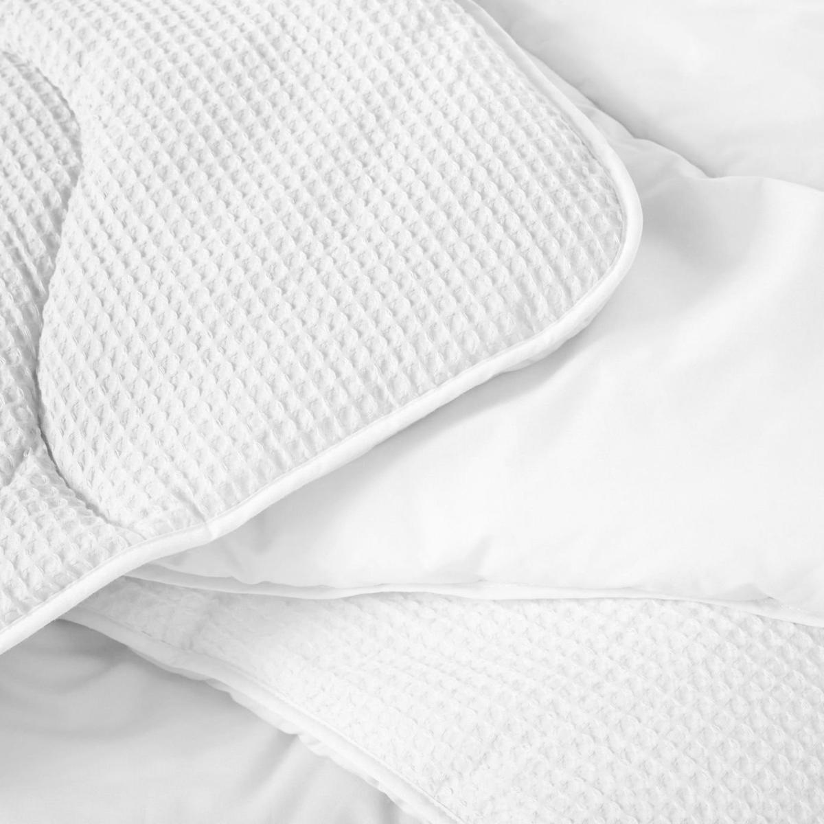 Night Lark Cotton Waffle White 4.5 Tog Duvet Set - King Size – image 2