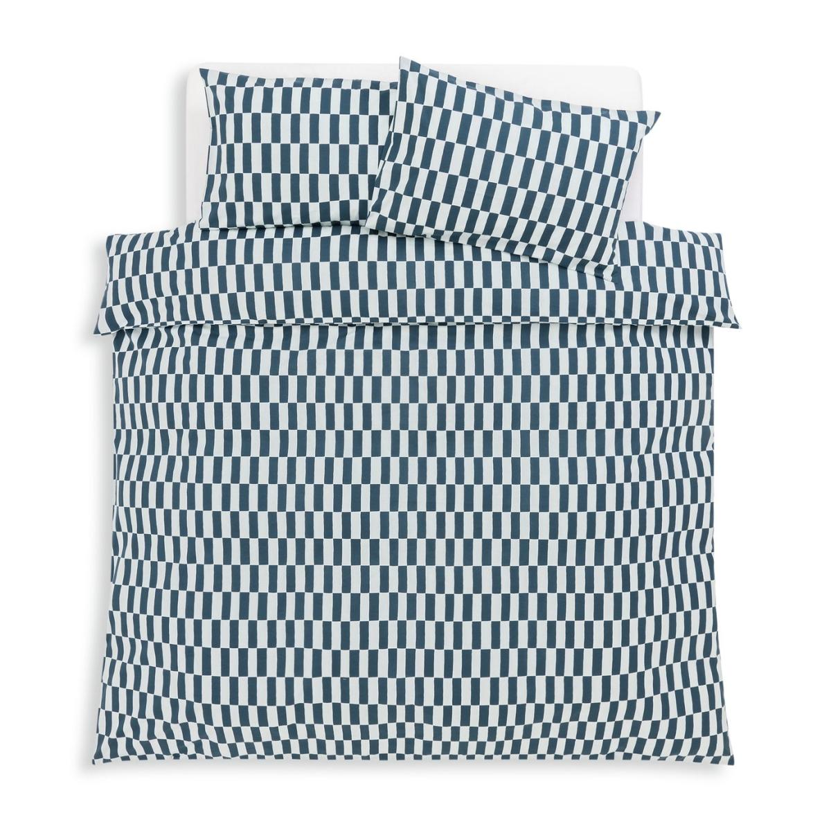 Habitat Checkerboard Blue Bedding Set - Double – image 3
