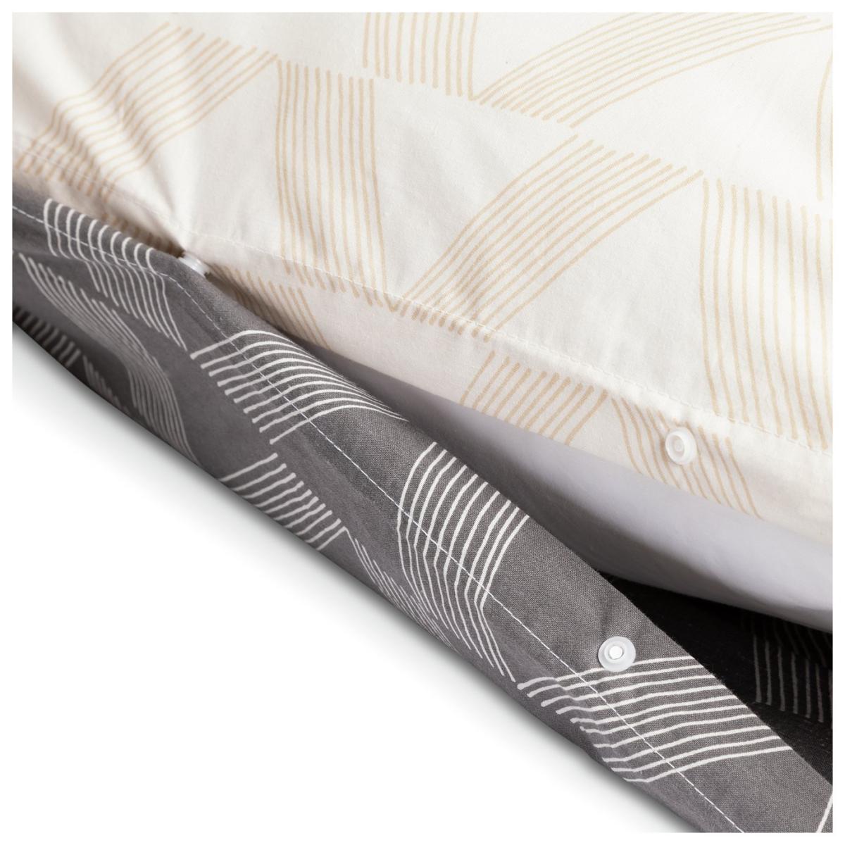 Habitat Industrial Wave Print Grey Bedding Set - King size – image 5