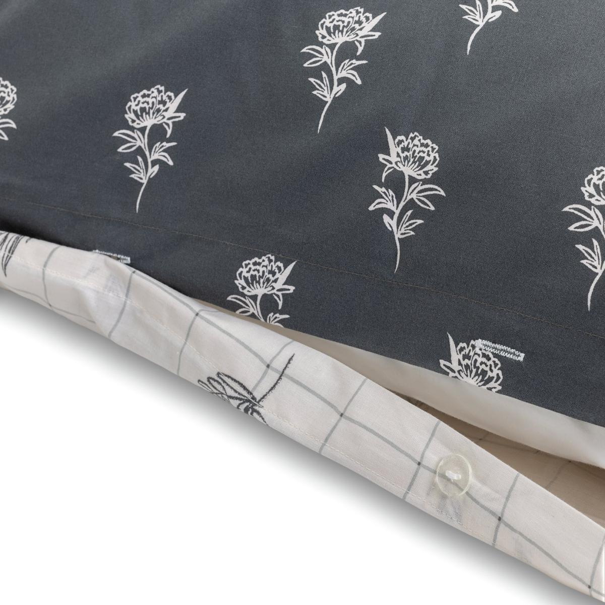 Habitat Floral Grid Print White and Blue Bedding Set- Double – image 6
