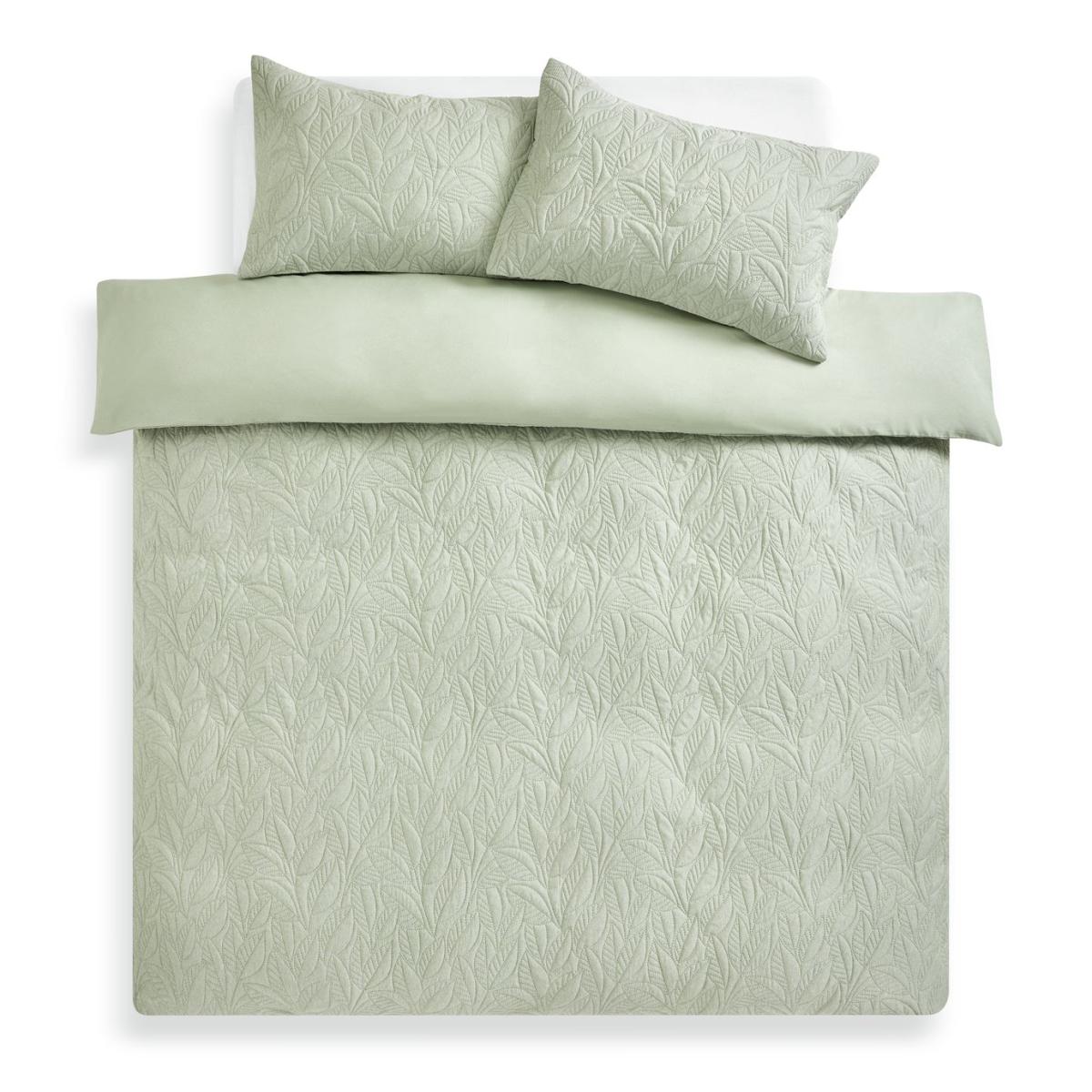 Habitat Leaf Pinsonic Green Bedding Set - Superking – image 3
