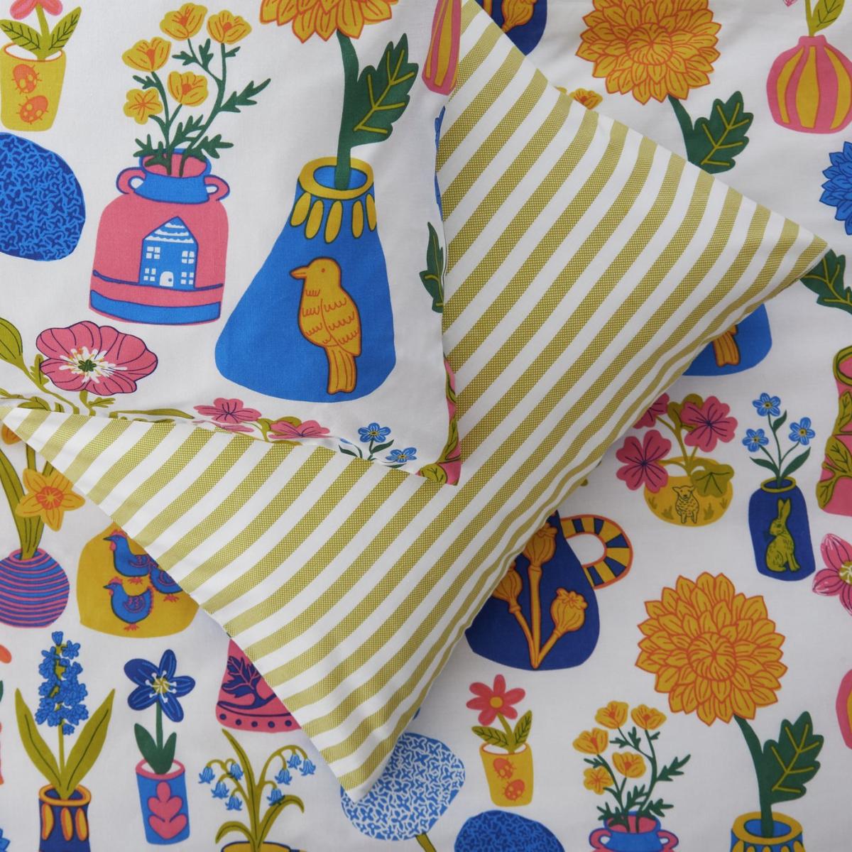Habitat Floral Vases Print Bedding Set - King size – image 3