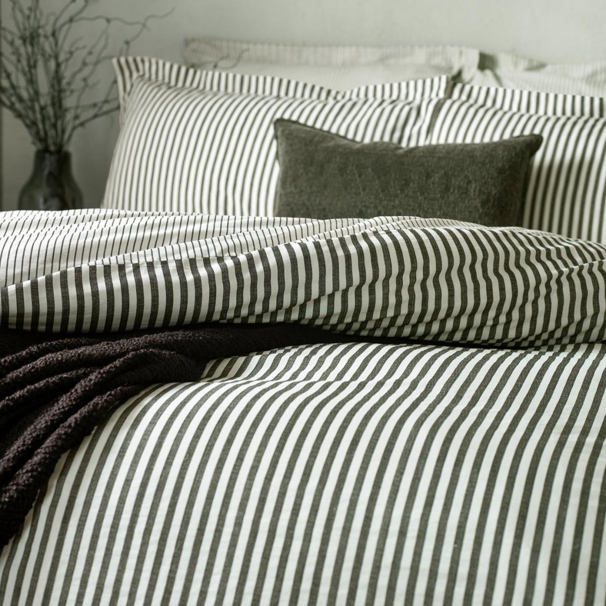 Yard Hebden Cotton Stripe Black Bedding Set - King Size – image 2