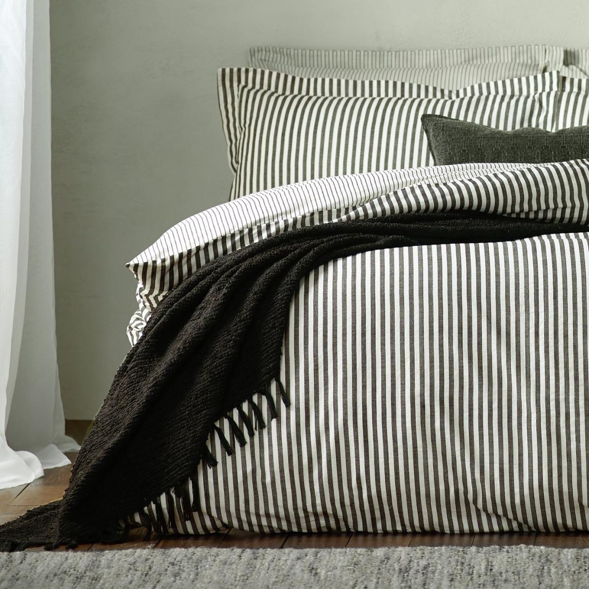Yard Hebden Cotton Stripe Black Bedding Set - King Size – image 3