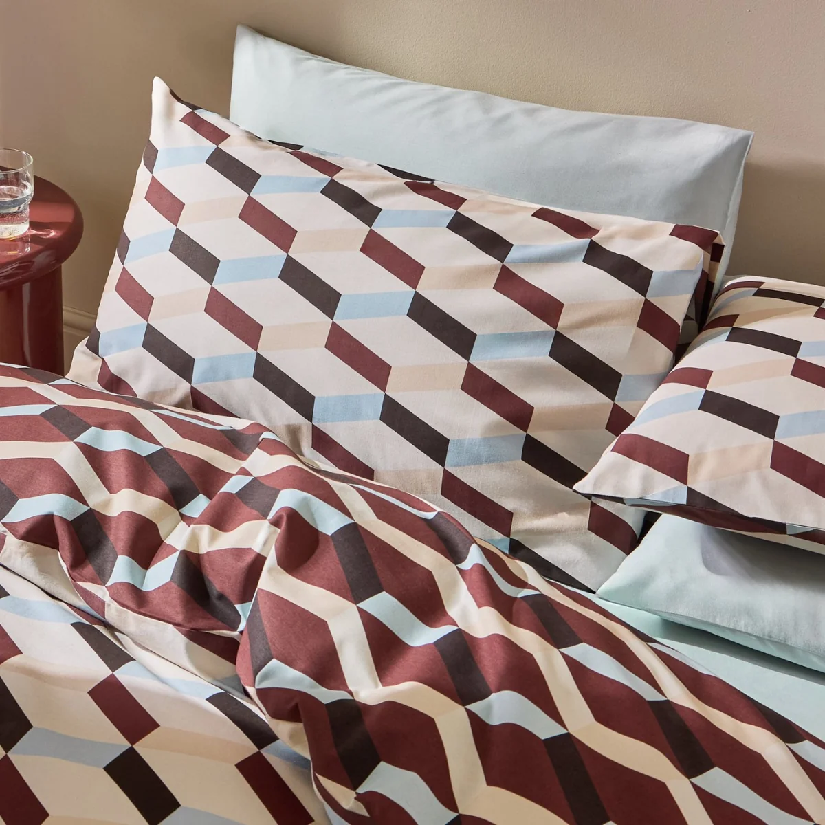 Habitat Checkerboard Chocolate Bedding Set - Double – image 3