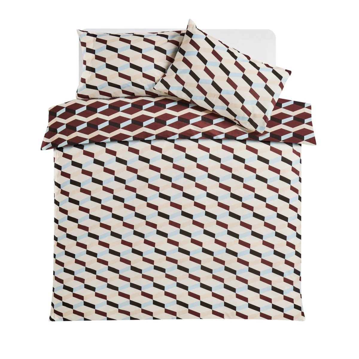 Habitat Checkerboard Chocolate Bedding Set - Double – image 5