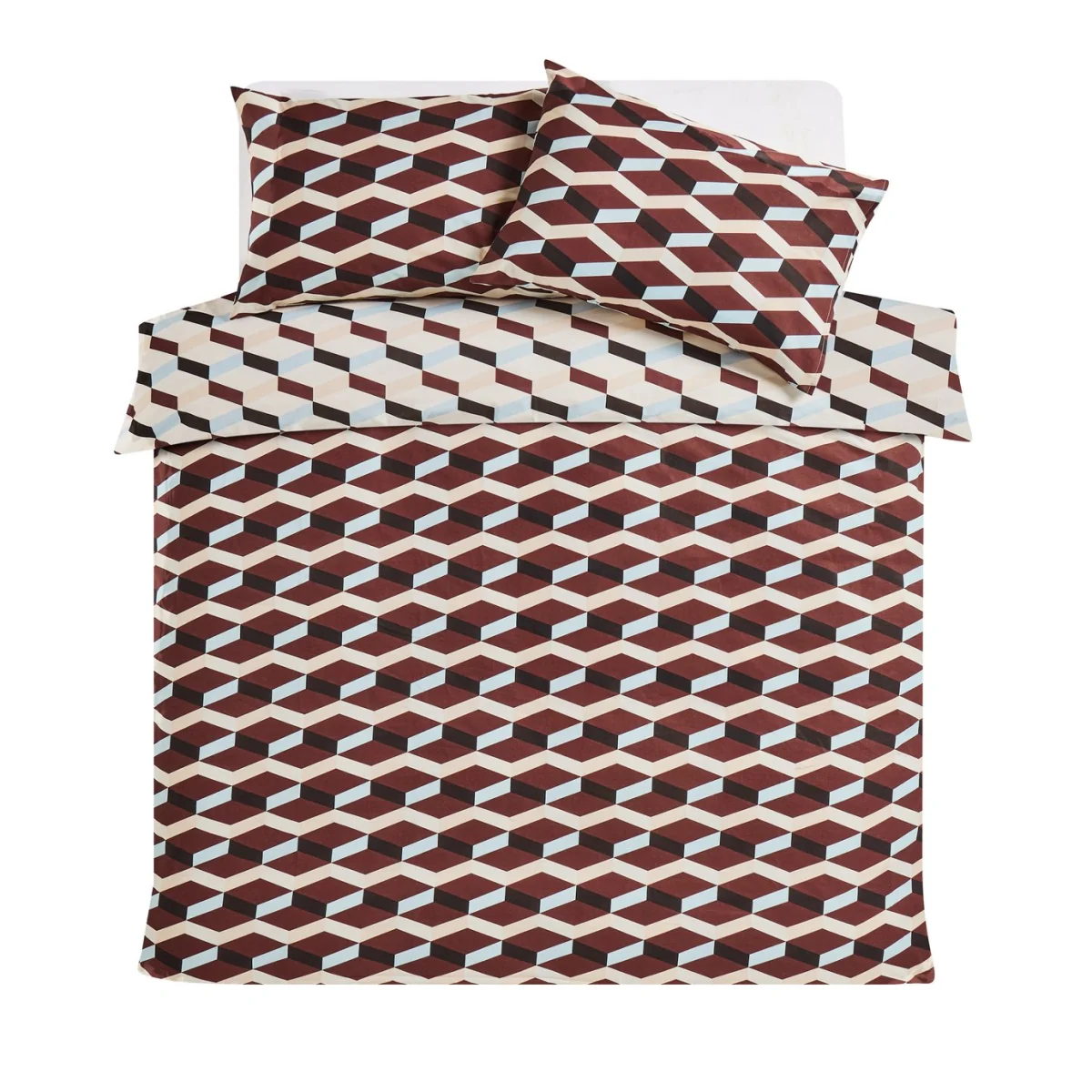 Habitat Checkerboard Chocolate Bedding Set - Double – image 6