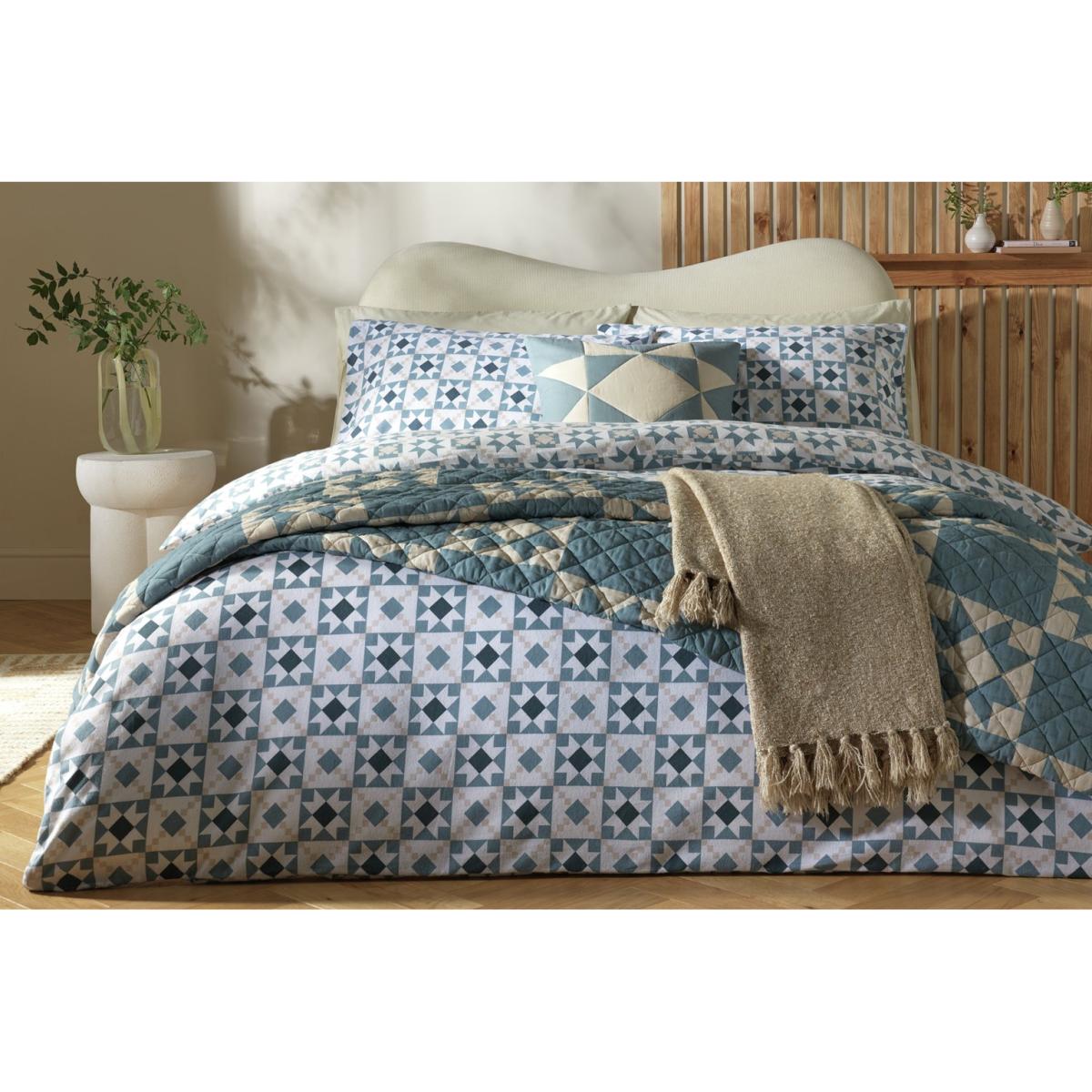 Habitat Cotton Tile Print Bedding Set - Double – image 7