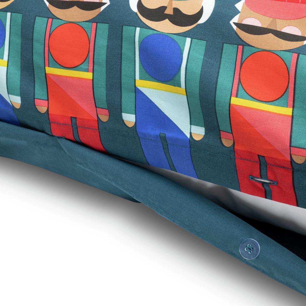 Habitat Christmas Nutcracker Printed Blue Bedding Set - King – image 5