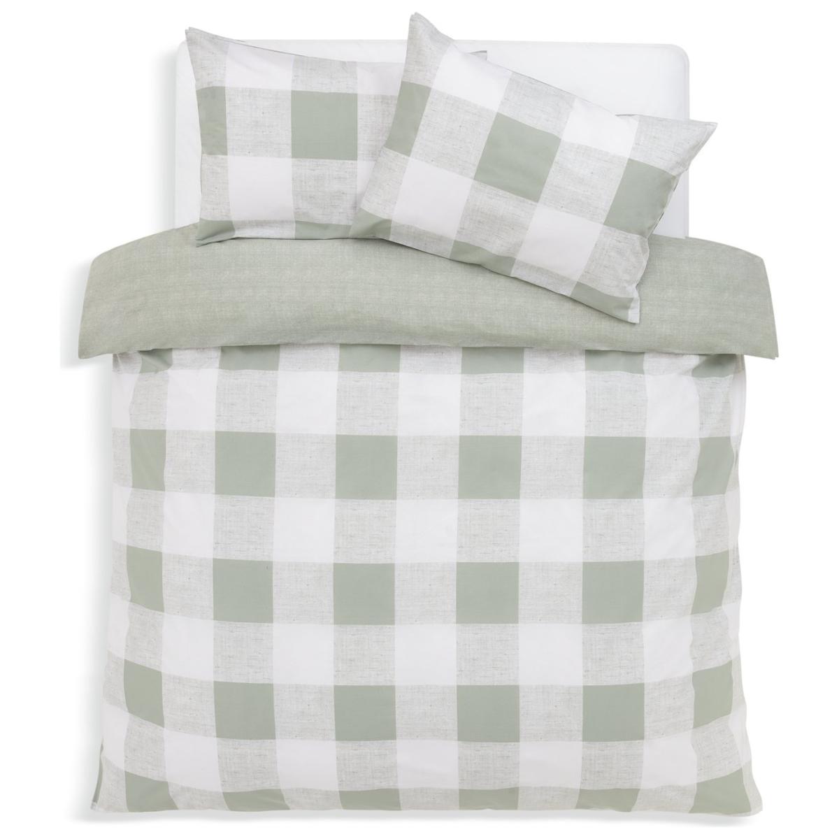 Habitat Large Gingham Sage Bedding Set - Double – image 3