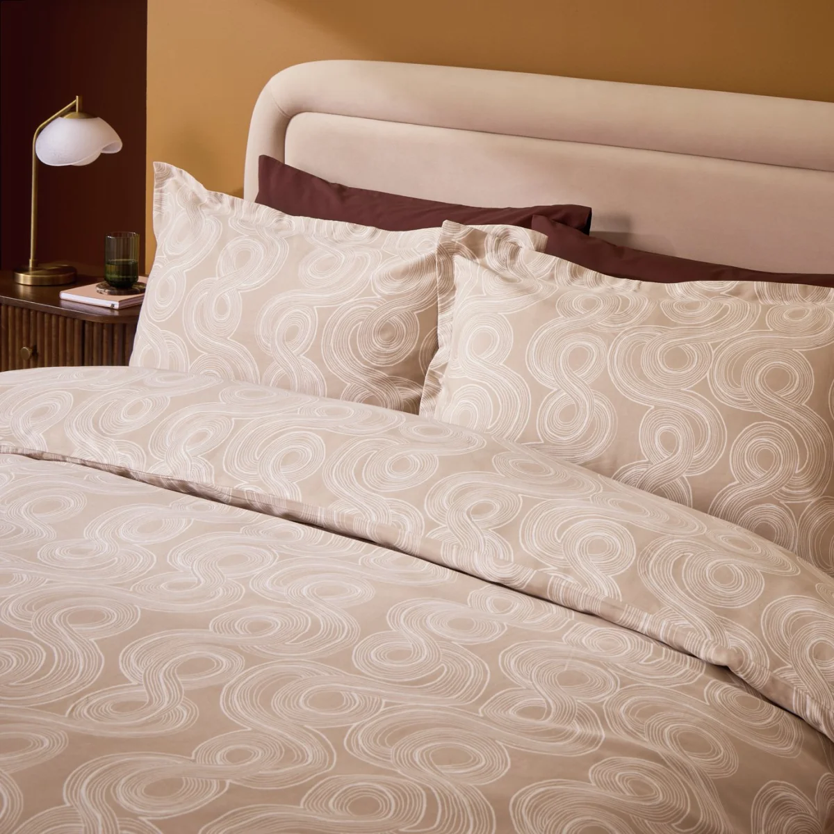 Habitat Cotton 200 TC Luxe Mark Making Natural Bedding Set - King size – image 3